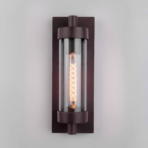 Уличный настенный светильник Elektrostandard Pipe D 35151/D коричневый a058496