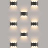 Уличный настенный светодиодный светильник Elektrostandard 1551 Techno Led черный a049671