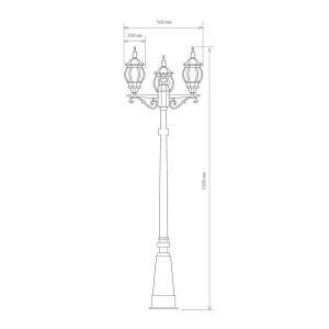 Садово-парковый светильник Elektrostandard Classic a025754