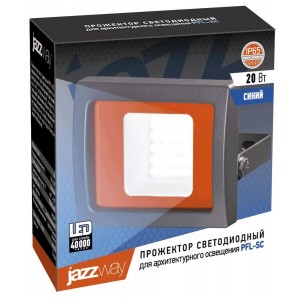 Прожектор светодиодный Jazzway PFL-SC 20W синий 5010475