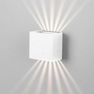 Уличный настенный светодиодный светильник Elektrostandard Sole 35149/D белый a058899