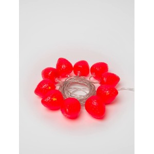 Светодиодная гирлянда Uniel Клубника красный ULD-S0400-010/STB/2AA Red IP20 Strawberry UL-00003394