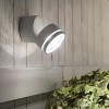 Уличный настенный светодиодный светильник Ideal Lux Omega Ap Round Bianco 4000K 172538