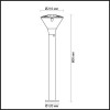 Уличный светильник 80 см LENAR 4046/1F